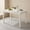 White, variant on Demi Bonn 48" Wooden Dining Table for 4 People, Rectangular Kitchen Table with Rubber Wood Legs for Dining Room, Dinette, White