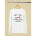 thumbnail image 3 of Vintage Christmas Tree Truck Women's Long Sleeve, 3 of 4