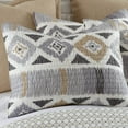 thumbnail image 2 of Levtex Home - Santa Fe Quilt - Ikat Pattern in Soft Grey, Cream and Tan - Full/Queen Quilt Size (88 x 92in.) - Reversible Pattern - Cotton - Shams Sold Separately, 2 of 6