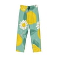 thumbnail image 4 of Balery Men'S Lemons Chamomile Flowers And Leaves Pants,Sleepwear Pants,Pajama Pants,Pj Bottoms Drawstring And Pockets-Small, 4 of 9