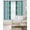 Green, variant on Turquoise Boho Blackout Curtains 45 Inches Long, Kitchen Black Out Window Treatments, Southwest Aztec Tropical Tree Animals Motifs Thermal Insulated Lined Drapes for Small Window with Grommet 42"x45"