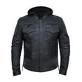 thumbnail image 1 of K-2253.LA MEN LAMBSKIN LEATHER JACKET ,BLK ,M, 1 of 1