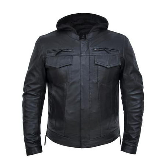 Unik International K-2253.LA MEN LAMBSKIN LEATHER JACKET ,BLK ,L