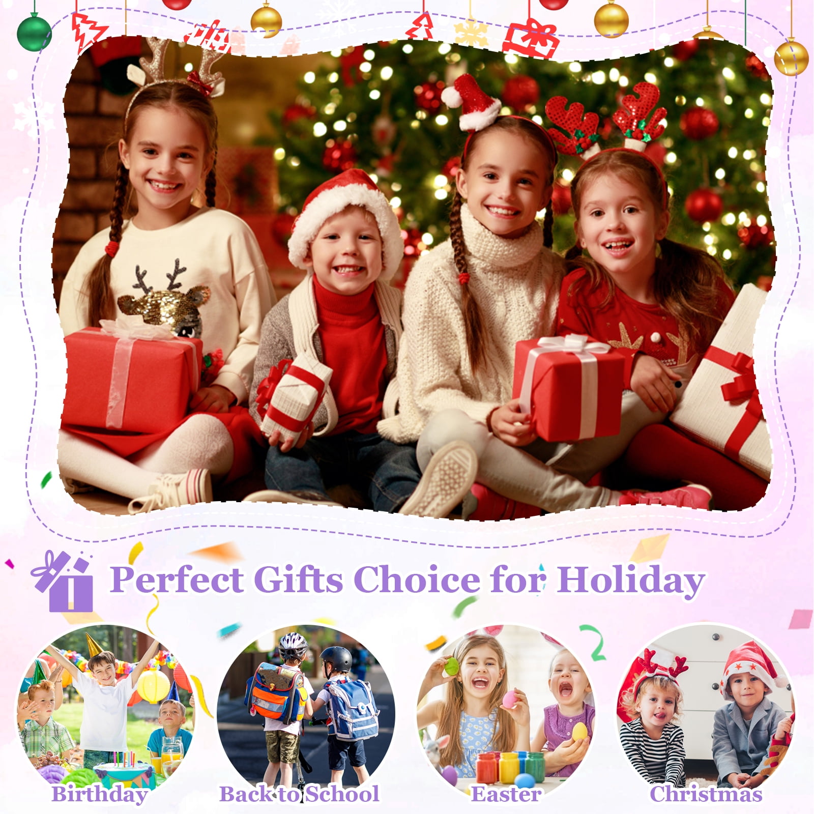 TOPCHANCES DIY Journal Kit for 4-12Y Girls - DIY Journal Set for Tween & Teen Girls, Girls Scrapbook Kit Diary Stationery Set for Kids Birthday Christmas Gifts