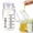 B, variant on CHENjy Travel Essentials, Glass Water Bottle with Insulated Sleeve and Leak Proof Lid, Borosilicate Glass Drinking Bottle with Measurement Scale for Coffee and Infused Water, 260 ML
