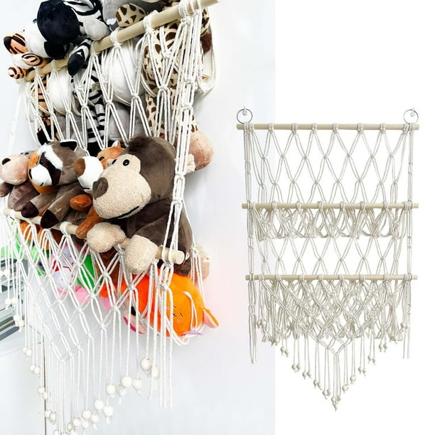 Red de animales de peluche BLESIY tejida a mano tapiz de cuerda de