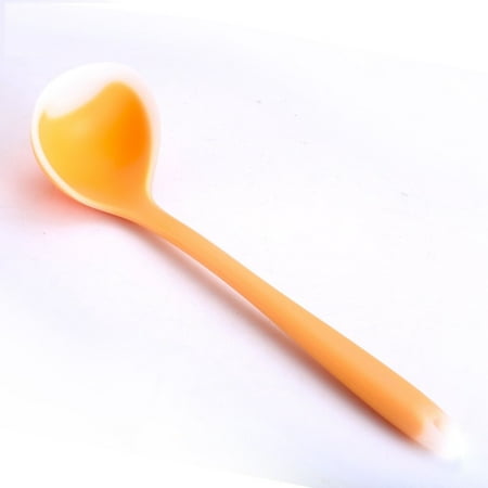 

1Pcs Silicone Straw Soup Spoon Hosehold Long Handle Porridge Spoon Rice Ladle Tableware Meal Dinner Scoop Kitchen Tools