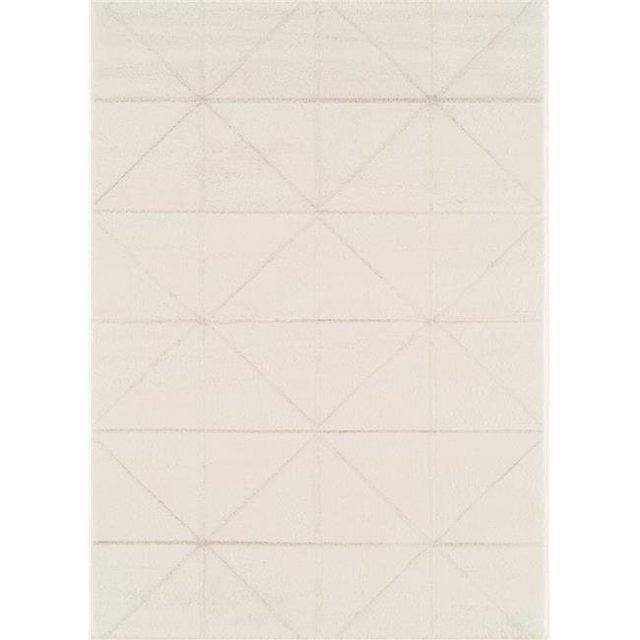 United Weavers 1955 02299 24 1 ft. 10 in. x 3 ft. Mystique Rune Accent Rug, White