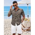 thumbnail image 2 of COOFANDY Men's Vacation Shirt Summer Beach Button Up Tropical Short Sleeve Floral Shirt, 2 of 6