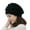 Black, variant on Riforla Fashion Womens Flower Knit Crochet Beanie Hat Winter Warm Cap Beret Berets Hat for Women Red