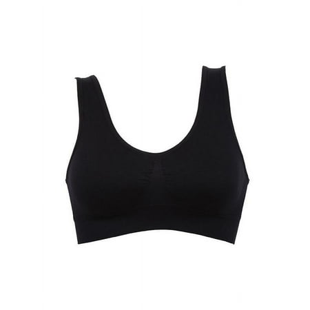 Women Wireless Sports Bra Padded Yoga Crops Cami Push Up Vest Stretch Support Top