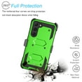 thumbnail image 4 of Tekcoo Shockproof Cases forSamsung Galaxy S23, [Buit-in Screen Protector] Combo Holster Belt Clip [Heavy Duty] [Kickstand] Full-Body Rugged Holster Case -Green, 4 of 8