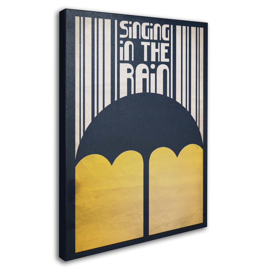 Trademark Fine Art "Singing in the Rain" Canvas Art by Megan Romo