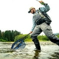 thumbnail image 5 of SAN LIKE Floating Fishing Net Collapsible Fishing Net Fishing Landing Net with Telescoping Pole Fishing net Freshwater Rubber Coated for Steelhead Salmon Fly Bass Trout Easy to Carry Extend to 41inch, 5 of 7