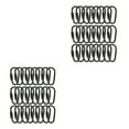 thumbnail image 3 of Paquete de 24 mosquetones Advancent con anillo en D para llavero Plata, 3 of 6