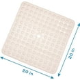 thumbnail image 3 of Shower Stall Mat Without Suction Cup for Refinished and Reglazed Surface , Made in Italy, 20x20, 3 of 6