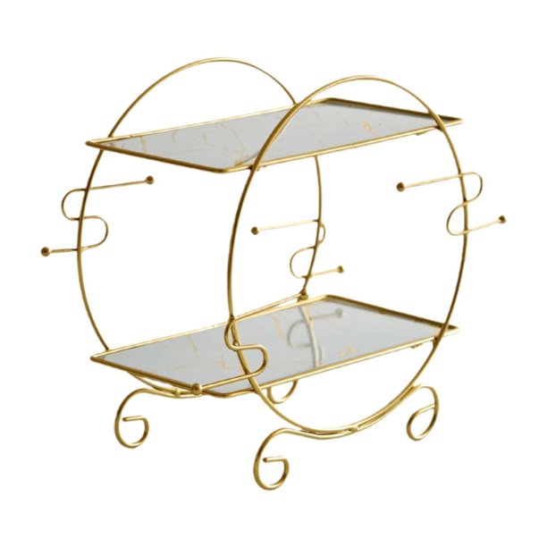 Organizador de maquillaje, soporte para almacenamiento de cosméticos, estante de fácil montaje, organizadores de baño Blanco