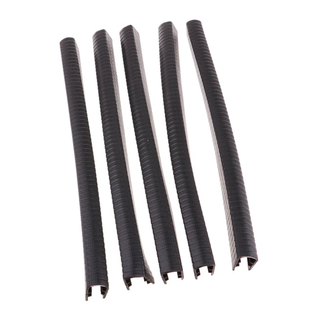 5 piezas de Reemplazo perfecl Tiras de protección Longboard Skateboard 35cm negro