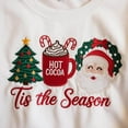 thumbnail image 2 of Tis The Season Embroidered Sweatshirt, Christmas Tis The Season Sweatshirt, Merry Christmas Shirt, Christmas Sweatshirt, Cute Winter Sweater, 2 of 4