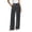 Black, variant on Yxbdin Striped Print Linen Pants for Women Elastic Drawstring High Waist Long Pants Comfortable Relaxed Fit Casual Trousers Everyday Daily Wear