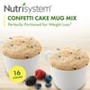 Nutrisystem Confetti Cake Mug Mix (16 ct Case) - Delicious, Diet Friendly Snacks Perfectly Portioned for Weight Loss®