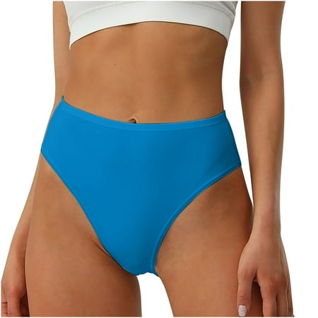 Vblhal Lightning Deals Deals 2024 Underwears for Women Comfort Stretch Hipster Panties Thin Soft Briefs for Everyday High Waisted Half Wrapped Hip Panty