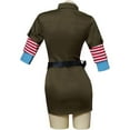 thumbnail image 4 of Ramona Flowers Dress Cargo Dress Outfit with Star Circle Messanger Bag for Women, 4 of 7