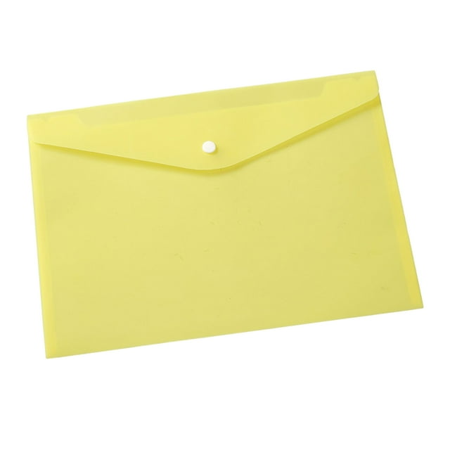 Wweixi 1/2/3/5 10 Pcs Rangement Portable avec Transparent - Organiser Dossiers et Documents Jaune Uni 18 A4 1 Pce