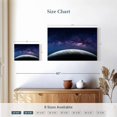 thumbnail image 4 of Elephant Stock Earth And The Milky Way Wall Art - Horizontal Canvas Wall Art - Living Room Wall Decor - Astronomy & Space Canvas - Blue And Gray Decor - 12" x 8", 4 of 8