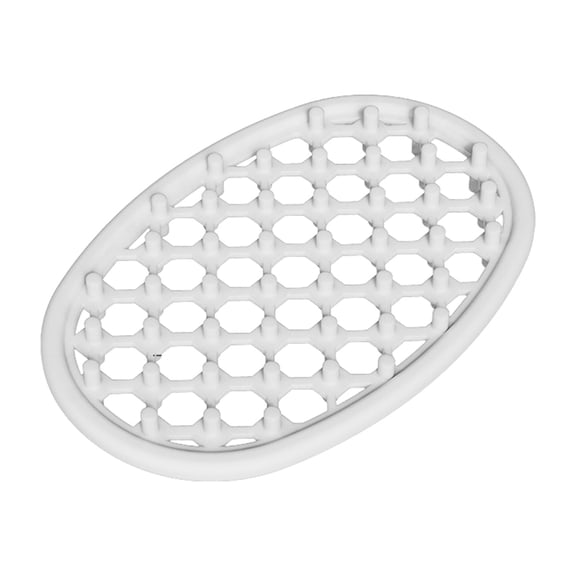 Drainable Silicone Soap Dish Caddy, Anti-slip Bathroom Soap Holder with Drain Pad for Shower Stall, Washbasin Countertop and Restroom Sink Placement
