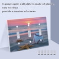 thumbnail image 4 of Dailycode Light Switch Plate Covers 2 Gang Wall Plate Plastics Outlet Covers for Kitchen Home Office Decor Baseball Beach Starfish Sunset, 4 of 8