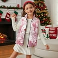 thumbnail image 3 of Yuyamidu Cherry Blossom Cat Vest for Toddler Girls 4T Zip Up Fuzzy Fleece Vest with Pockets Fall Winter Warm Outerwear Warm Sleeveless Jacket for Outdoor Play, 3 of 6