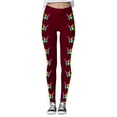 thumbnail image 3 of MKLEKYY Leggings deportivos para mujer Leggings estampados para mujer Leggings deportivos de fitness Pantalones de yoga (estilo 6), 3 of 4