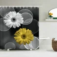 thumbnail image 7 of Floral Plant Leaf Flowers Fabric Waterproof Polyester Shower Curtains Bathroom Curtain Bath Printing, 7 of 7