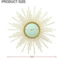 thumbnail image 2 of 24'' Gold Sunburst Wall Mirror Boho Home Decor Mordern Round Hanging Wall Art for Living Room/Bedroom/Bathroom/Entryway, 2 of 9