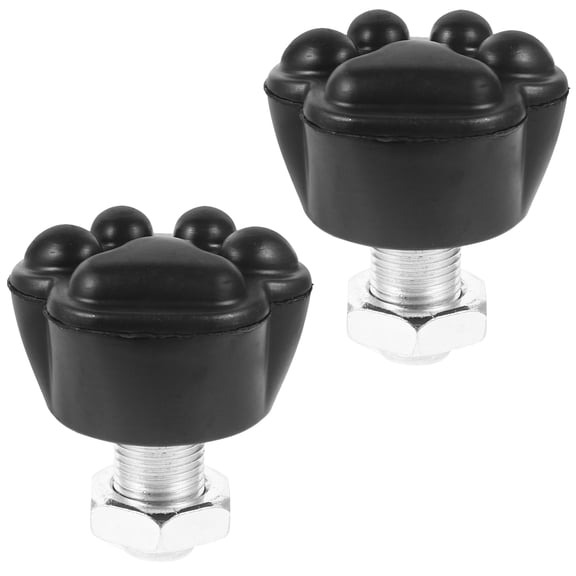 BESTYASH 2Pcs Practical Black Roller Skate Toe Stoppers for Comfortable and Safe Skating Replacement