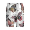 thumbnail image 5 of Gaeub Vintage Butterflies Printed Men's Short Pajama Pants, Lightweight Lounge & Sleep Bottoms Keep You Cool - 3X-Large, 5 of 9