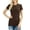 Americano, variant on Womens Basic Cotton Crew Neck Short Sleeve Long Tee Shirt