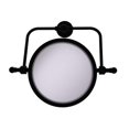 thumbnail image 1 of Allied Brass RDM-4-4X-BKM Retro Dot Collection Wall Mounted Swivel Make-Up Mirror 8 in. dia. with 4X Magnification, Matte Black, 1 of 1