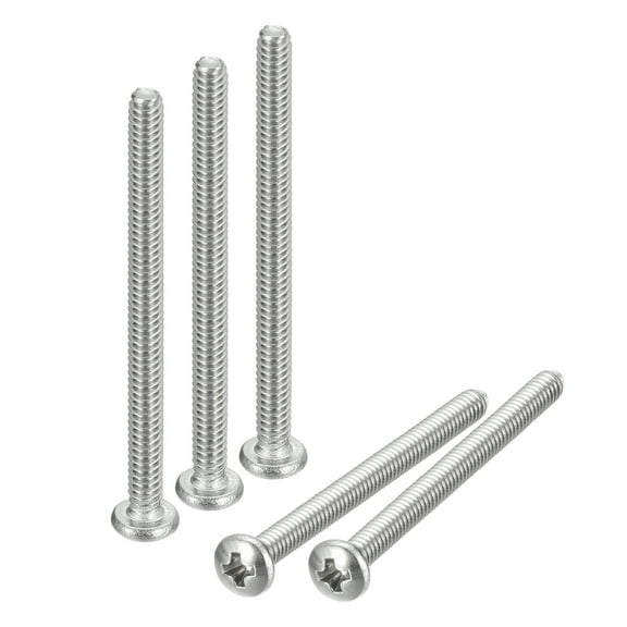 #4-40x1-1/2" Pan Head Machine Screws, 304 Stainless Steel Screw, Pack of 10