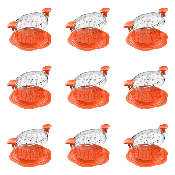 Paleta Pechuga Pollo Con Tapa Máquina Trituradora Carne para Cerdo () Rojo Naranja