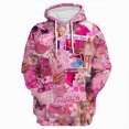thumbnail image 3 of Sudadera con capucha de Barbie para niñas, informal, estilo Y2K, con dulzura, de otoño, con estampado de letras a la moda, suéter con capucha de manga larga, regalo para mujer, 3 of 5