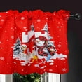 thumbnail image 3 of 1 Piece Christmas Kitchen Curtains and Valances Set for Windows Christmas Kitchen Window Curtains Over Sink Decor 18x54 in, 3 of 6