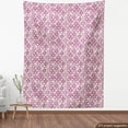 thumbnail image 3 of Ambesonne Geometric Fabric by the Yard Upholstery, Doodle Style Leaf, 3 Yards, Purple Pink Olive Green, 3 of 4