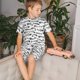 thumbnail image 4 of Balery Fish Bones Conjunto de Pijama Infantil de Manga Corta con Estampado – Ropa de Dormir de Algodón Suave-Large, 4 of 6