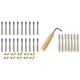 thumbnail image 1 of 7Pcs Tuning Pins with L-Shape Tuning Wrench with 20Pcs Lyre Harp Tuning Pin Nails and 20 Pcs Rivets Set, 1 of 10