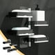 thumbnail image 1 of Jabonera giratoria de pared | Jabonera de plástico sin taladro | Organizador de baño resistente al agua y al óxido | Jabonera blanca y gris para ducha, inodoro y lavabo, 1 of 6