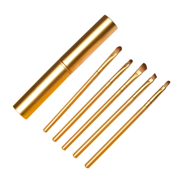 Fiudx Pincel para Sombras de Ojos, Pincel de Maquillaje, Pincel para Cejas, Pincel para Labios, Pincel Corrector, Juego de Pinceles para Sombras de Nariz