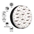 thumbnail image 4 of Sikiie Dachshund Dog PVC Leather Spare Tire Wheel Cover Spare Tire Cover, for Car Truck SUV Camper Trailer Universal Fit(14-17in)-17 inch, 4 of 6