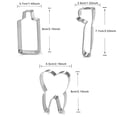 thumbnail image 4 of Decodeary 3 Pcs/ensemble Moule à Biscuits Embossé Moule à Dentifrice Portable Outil de Cuisson Accessoire Gadget de Cuisine comme sur l'Image 1Set, 4 of 6